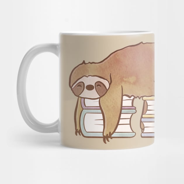 SLOTH READS by Catarinabookdesigns